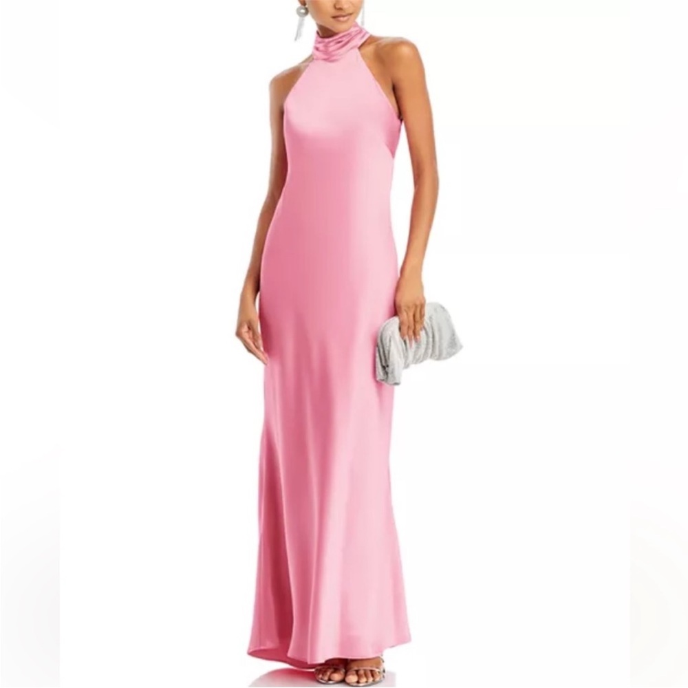Aqua Pink Sleeveless Maxi Dress